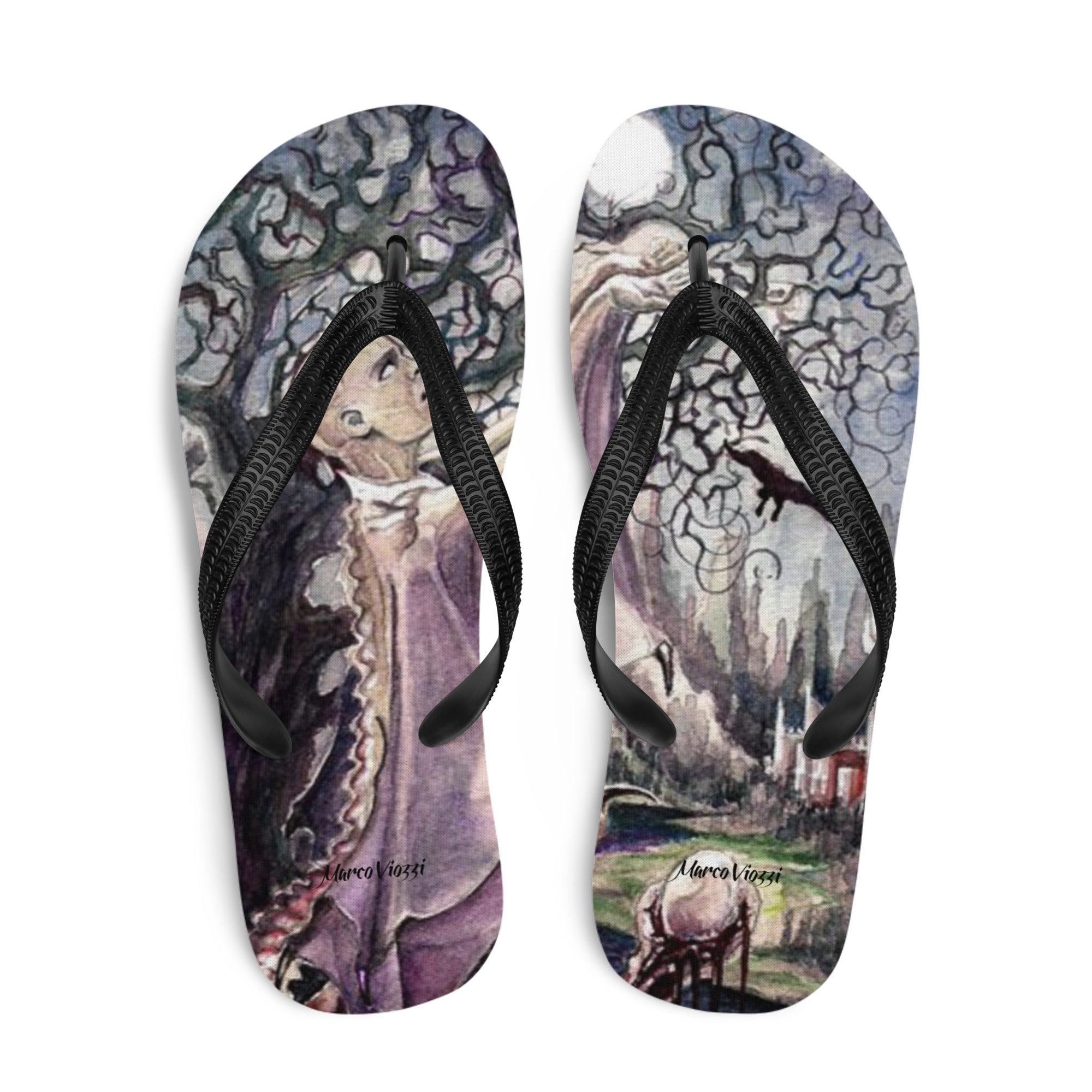 Marco Viozzi Graphic Flip-Flops