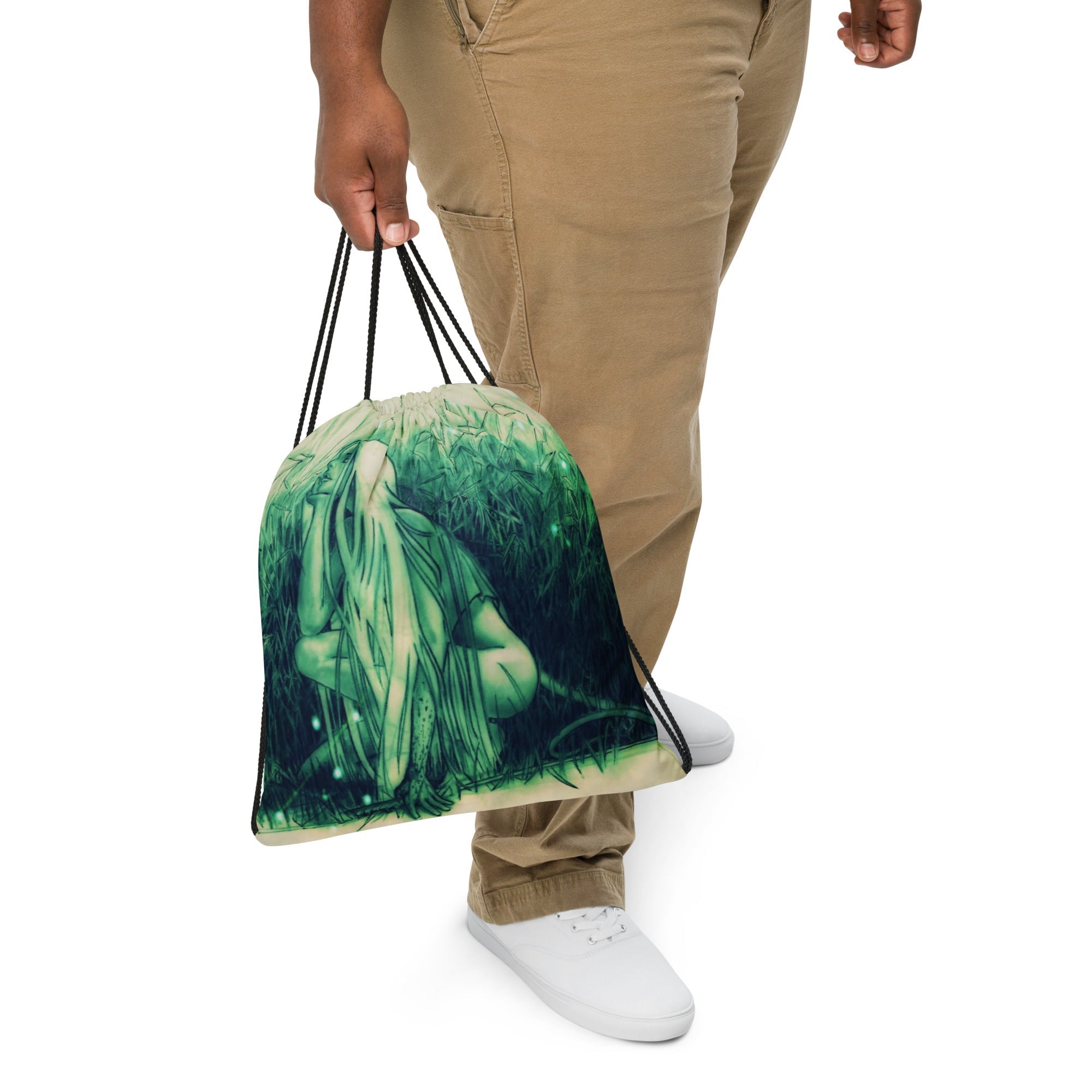 Marco Viozzi "Thinking Green" Drawstring Bag