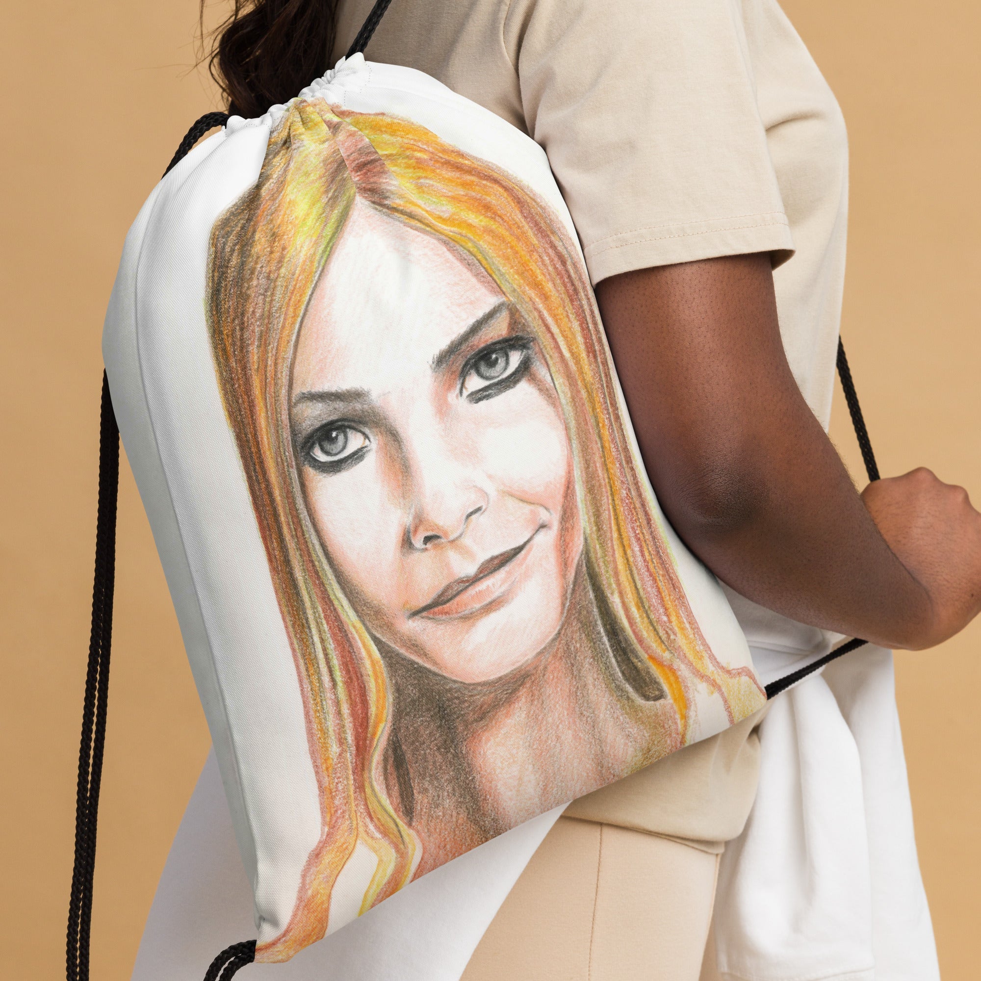 Marco Viozzi "The Smirk" Drawstring Bag