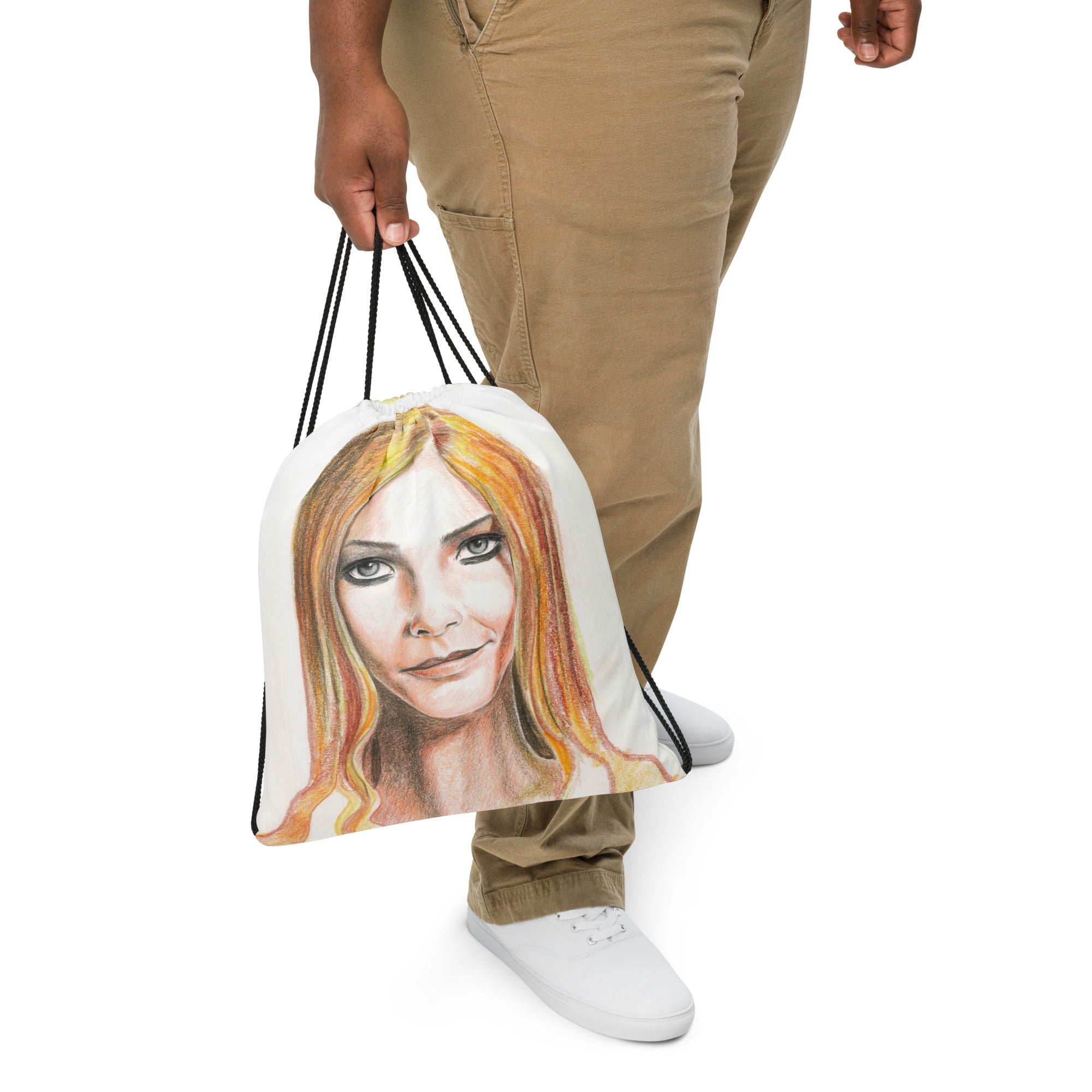 Marco Viozzi "The Smirk" Drawstring Bag