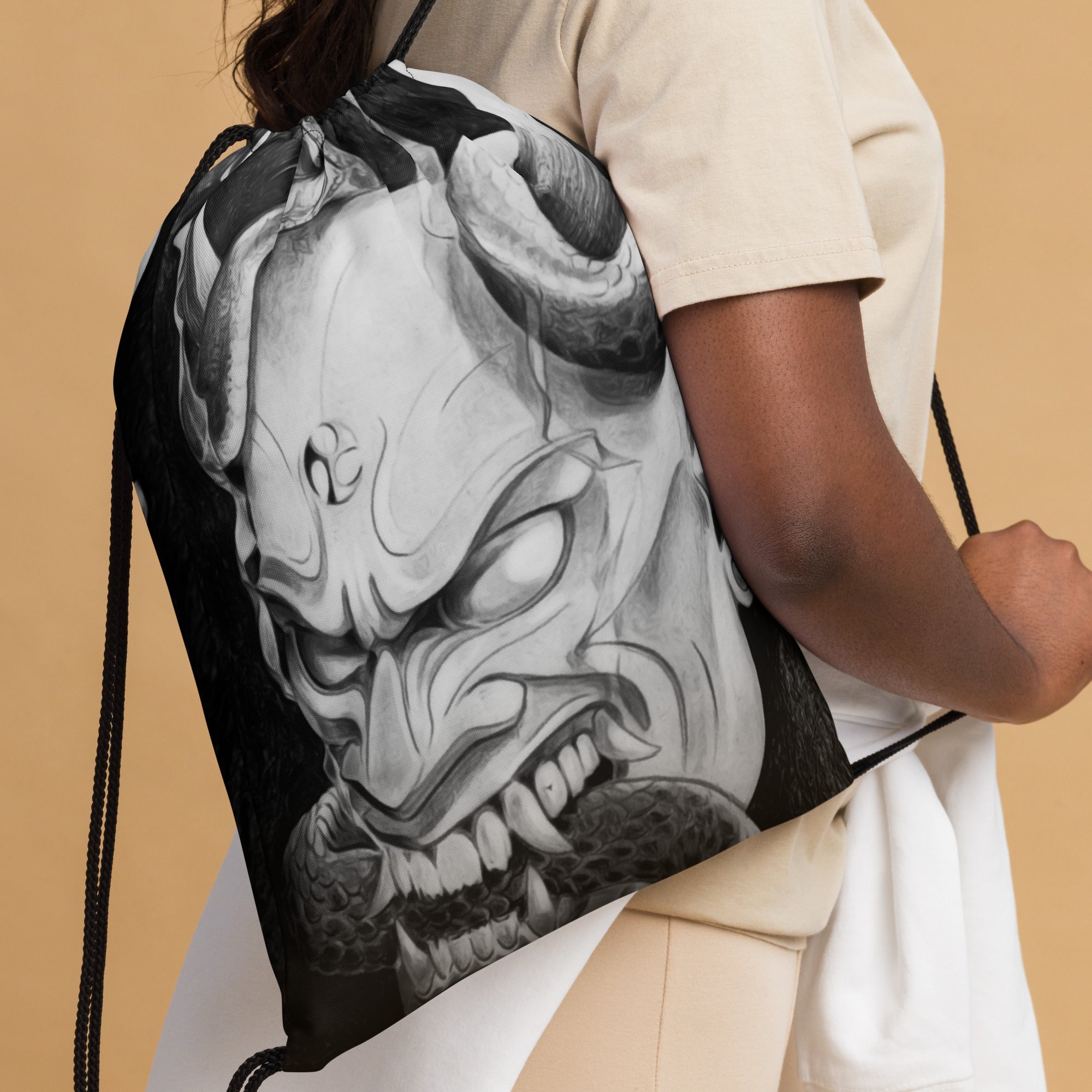 Marco Viozzi "Snake Man" Drawstring Bag