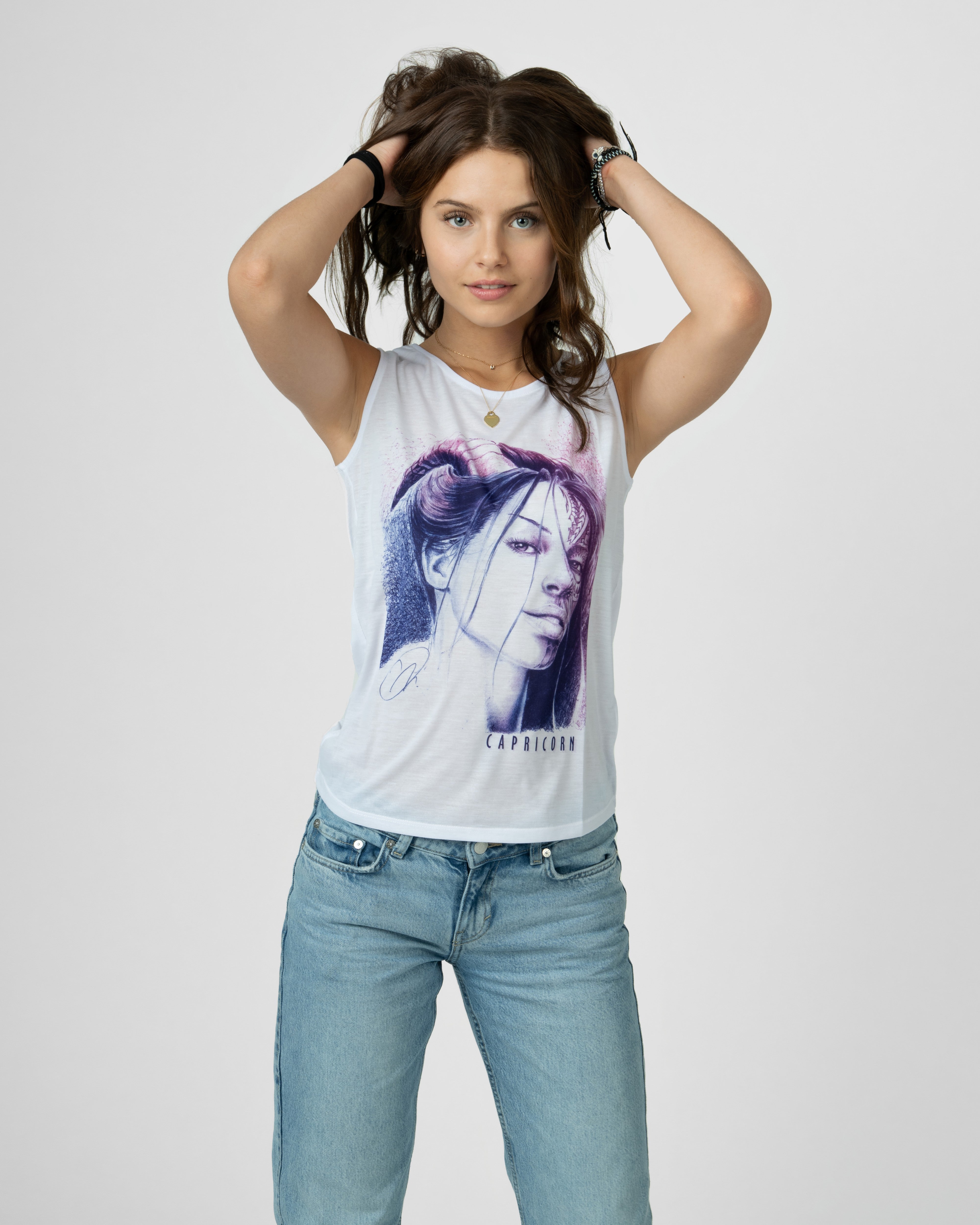Capricorn Zodiac Sleeveless Tee