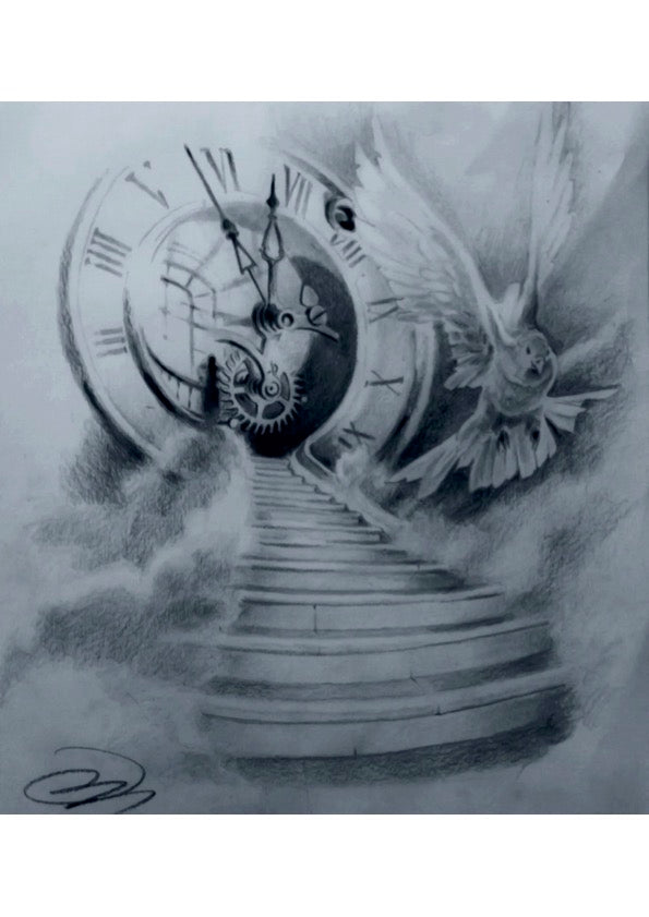 Clock and Owl Sherpa Blanket