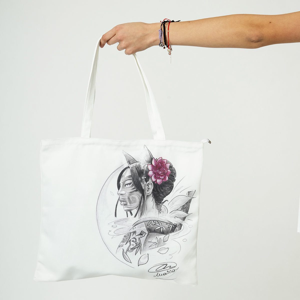 Purple Flower Tote Bag