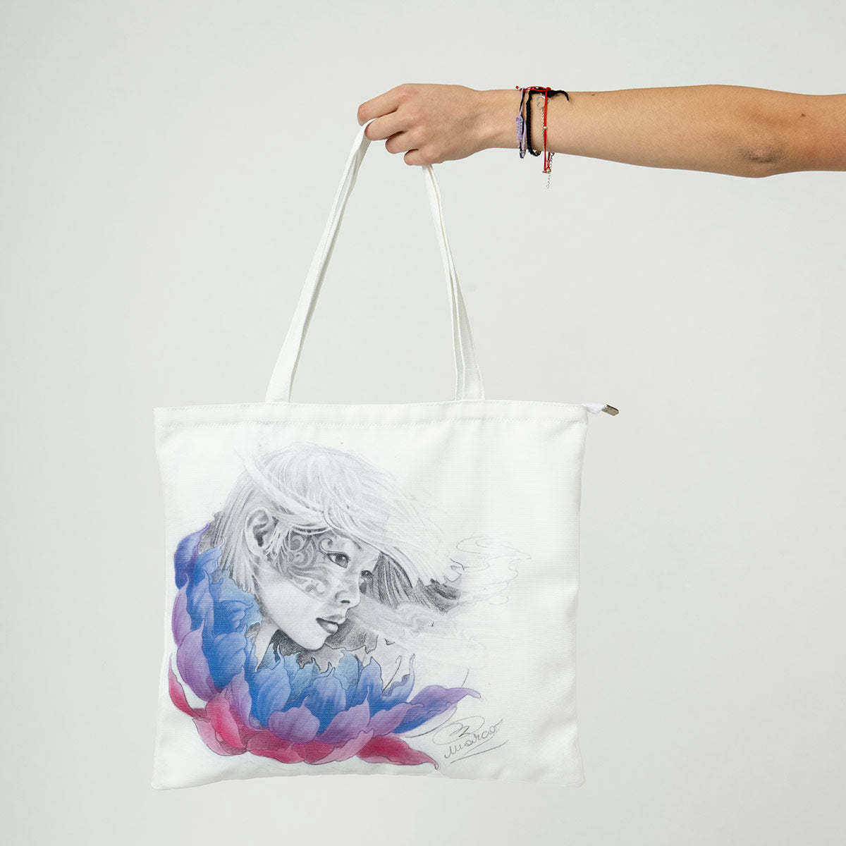 Rainbow Wreath Tote Bag