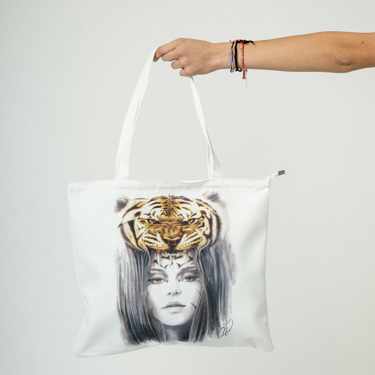 Tiger Hat Tote Bag