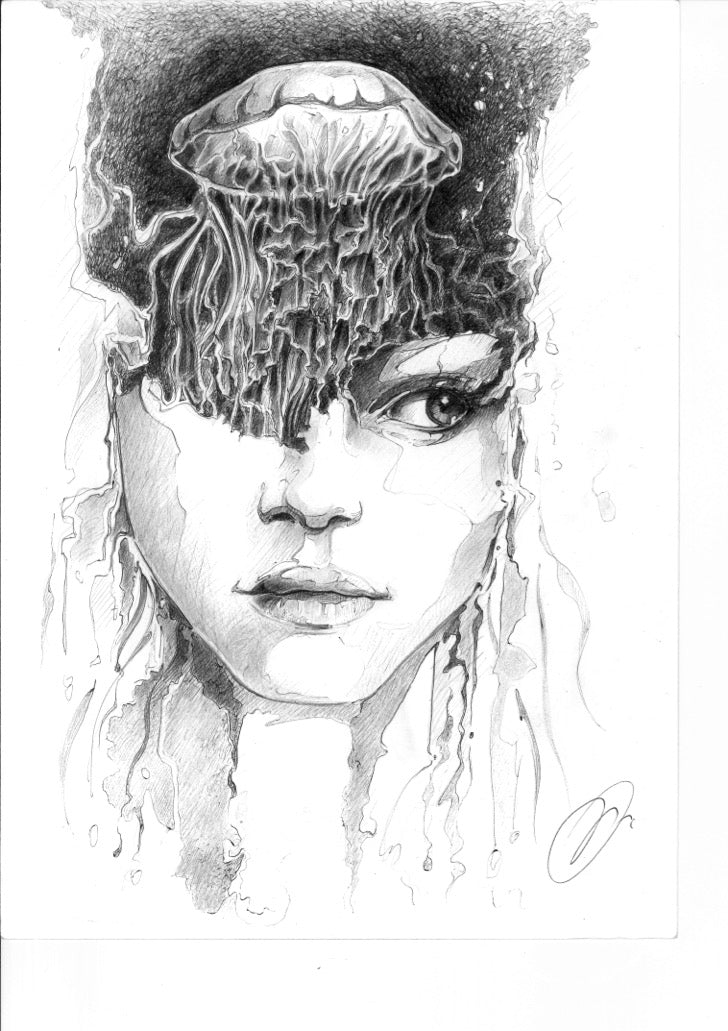 Jellyfish Drawstring Bag