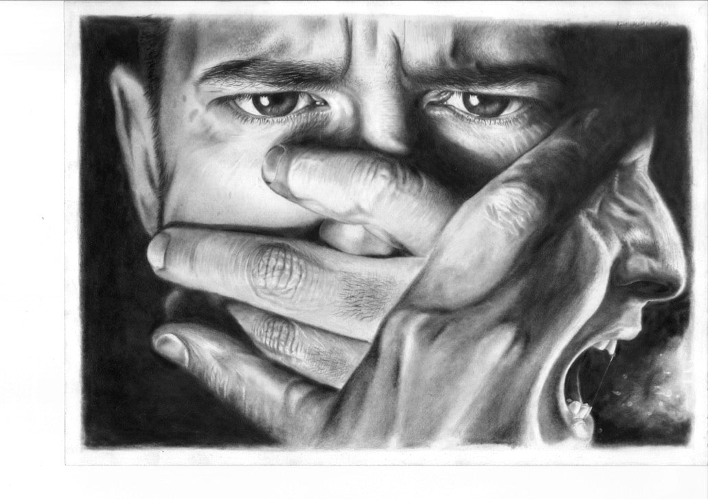 The Scream Sherpa Blanket