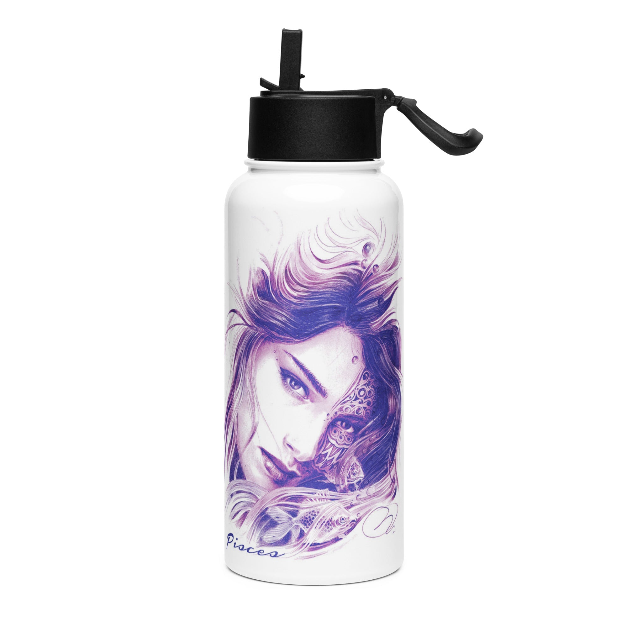 Marco Viozzi "Pisces" Stainless Steel Water Bottle