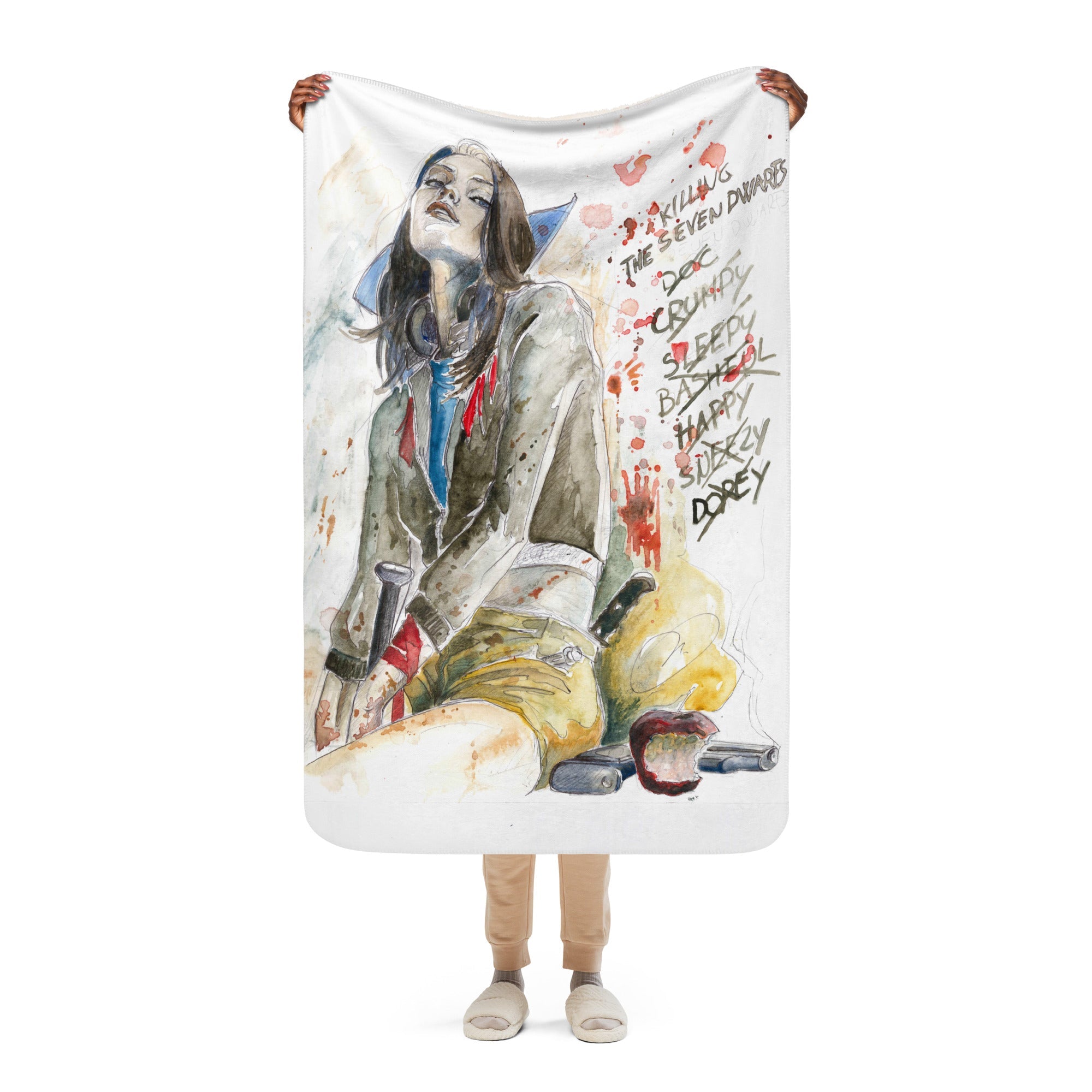 Marco Viozzi "Snow White's Revenge" Sherpa blanket