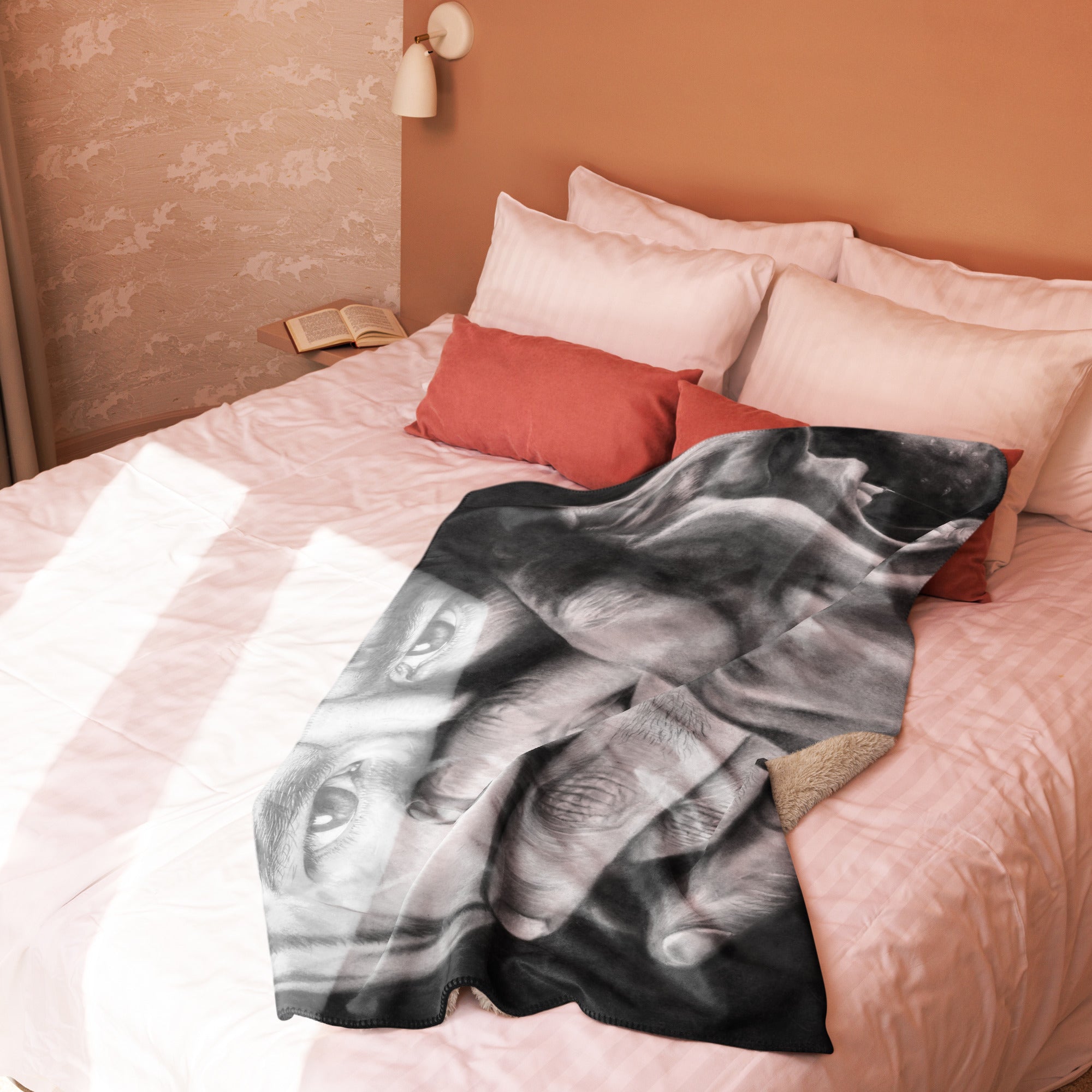 Marco Viozzi "The Scream" Sherpa Blanket