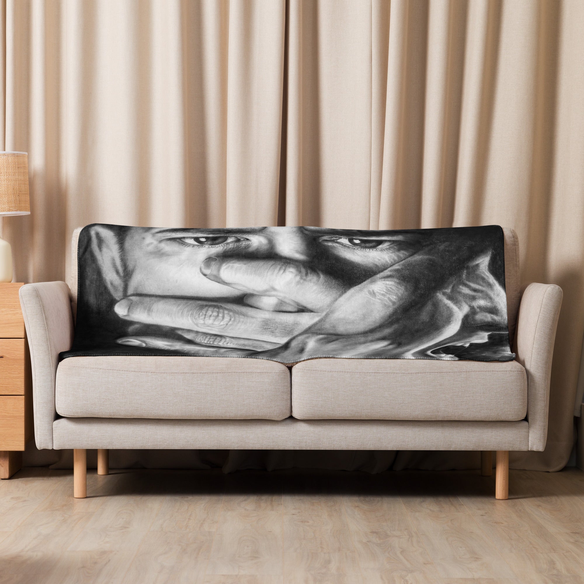 Scream" Sherpa Blanket