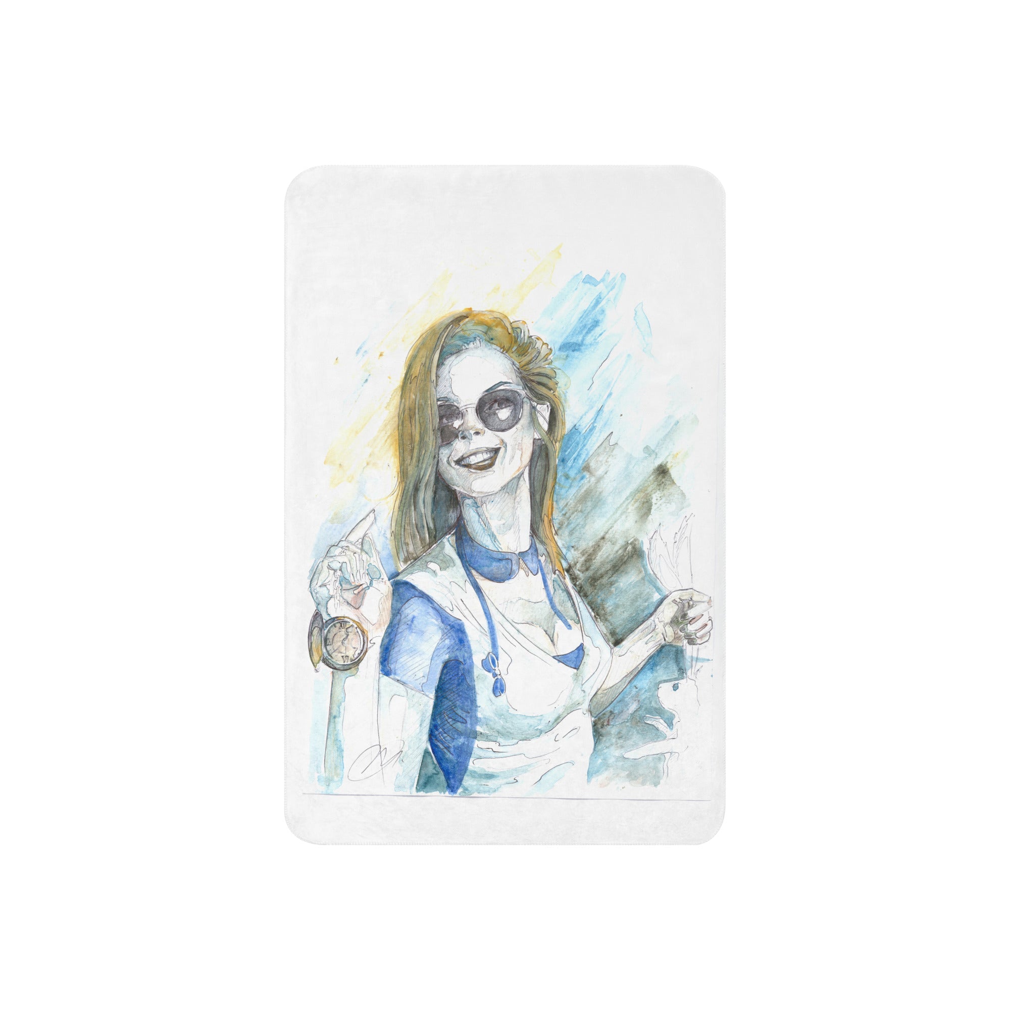 Marco Viozzi "Alice in Wonderland" Sherpa Blanket