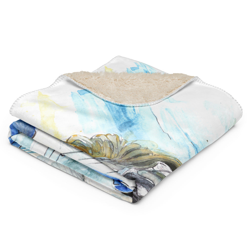 Marco Viozzi "Alice in Wonderland" Sherpa Blanket