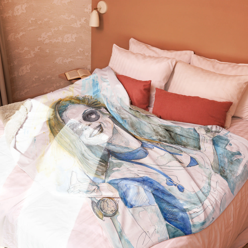 Marco Viozzi "Alice in Wonderland" Sherpa Blanket