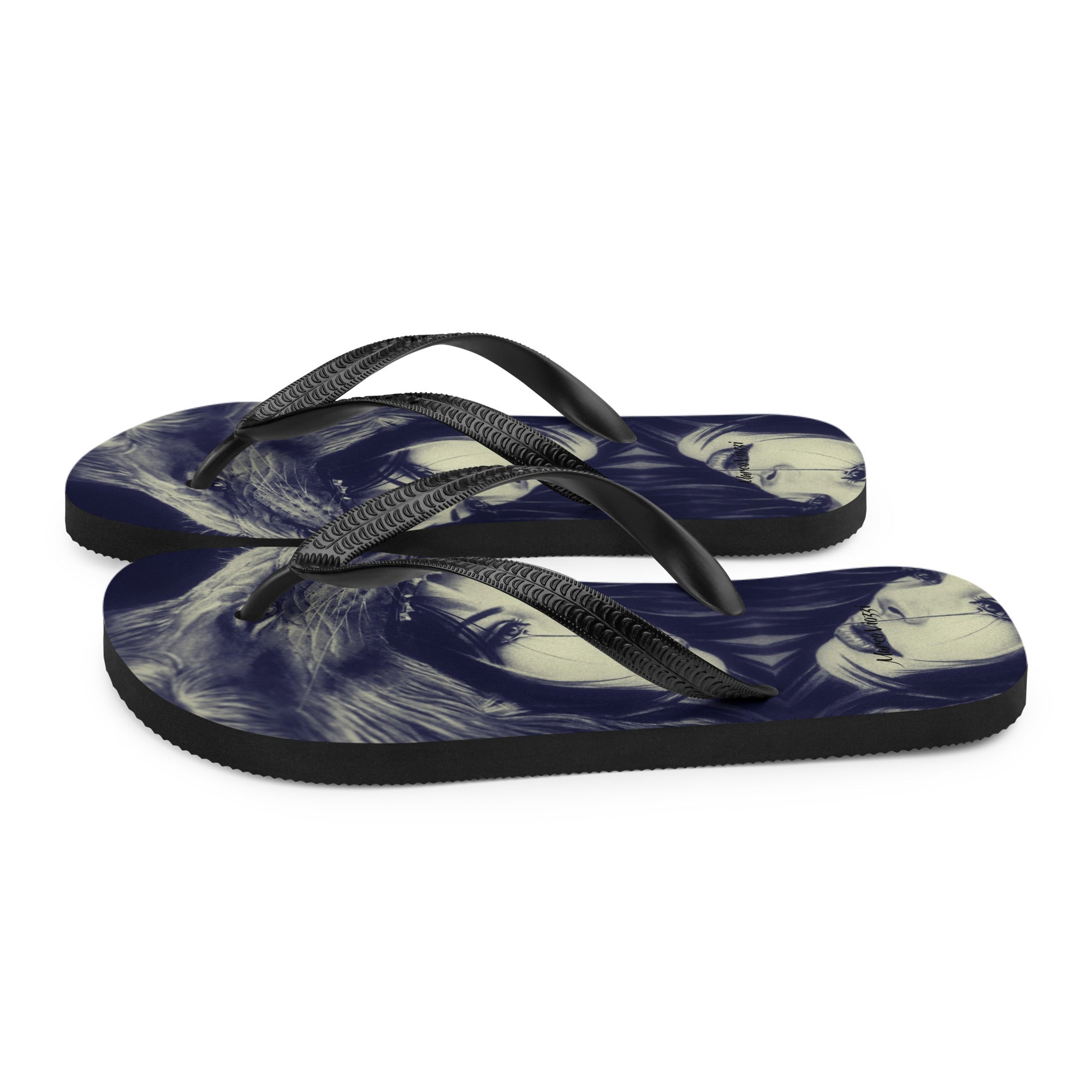 Marco Viozzi "Tiger Hat" Flip-Flops