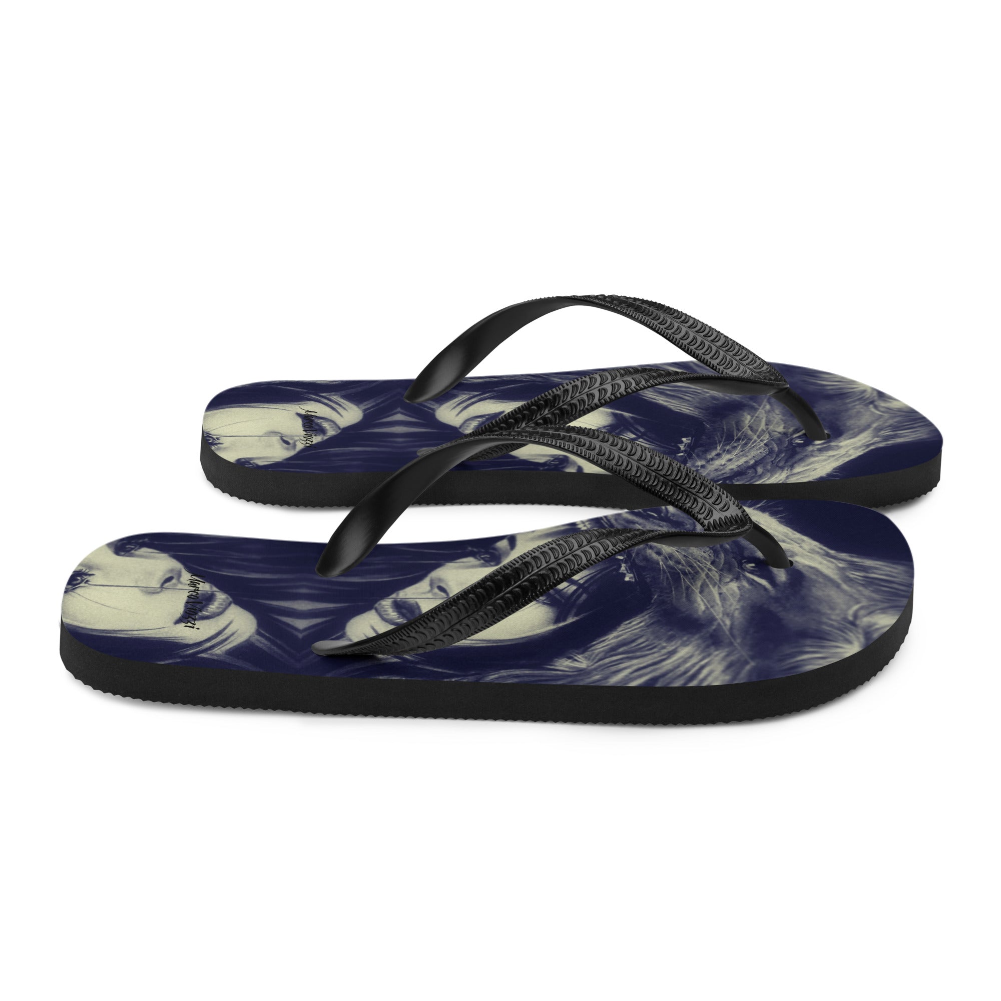 Marco Viozzi "Tiger Hat" Flip-Flops