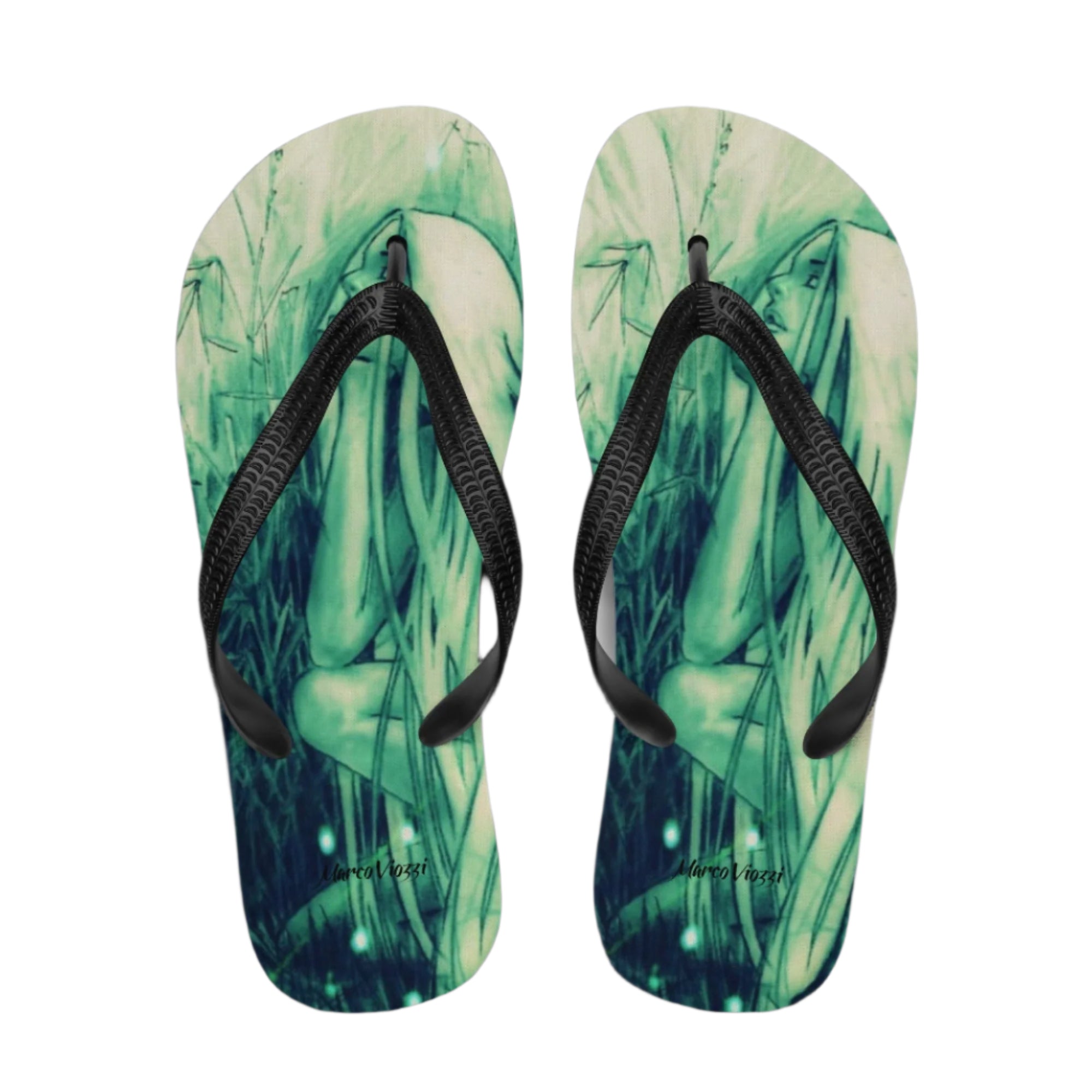 Marco Viozzi "Thinking Green" Flip-Flops