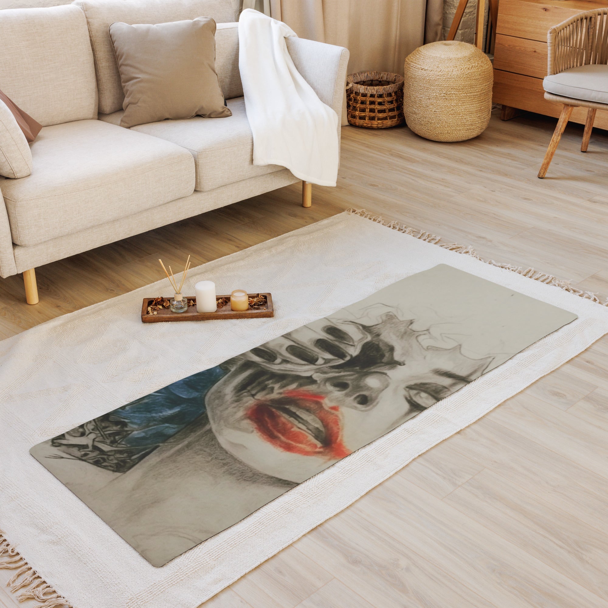 Marco Viozzi "Clown Face" Yoga Mat